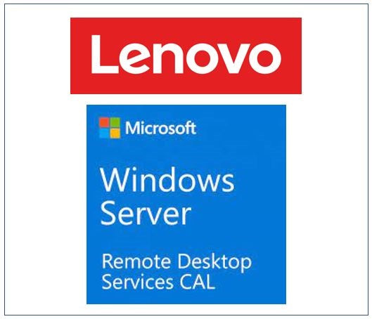 Lenovo  Windows Server 2019 Remote Desktop Services Client Access License (10 User) ST50 / ST250 / SR250 / ST550 / SR530 / SR550 / SR650 / SR630 Lenovo  Windows Server 2019 Remote Desktop Services Client Access License (10 User) ST50 / ST250 / SR250 / ST550 / SR530 / SR550 / SR650 / SR630